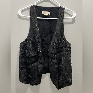 Michael Kors Black sequins vest (S)
